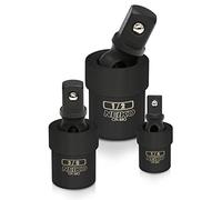 NEIKO 02486A Juego de adaptadores de zócalo giratorio universal | 3 piezas | 1/4", 3/8", 1/2" Drive | Cr-Mo Impact Grade