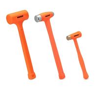 NEIKO 02889A - Juego de martillos de soplado muerto, paquete variado de 3 piezas, golpe muerto de 1-1/2 libras, tapa de latón de 12 onzas, bola de 16 onzas, latón, mazo de soplado muerto, soplado