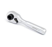 NEIKO 03002A - Trinquete rechoncho, llave de trinquete de 1/4 pulgadas y destornillador de broca, trinquete reversible de 108 dientes, 3.3 grados, mini accionamiento de trinquete de 1/4, llave de