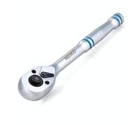 NEIKO 03115A Llave de carraca de 6,35 mm, mecanismo reversible de 100 dientes, 3,6 grados, liberación rápida, mango de 15,24 cm, cabeza ovalada, acero al cromo vanadio