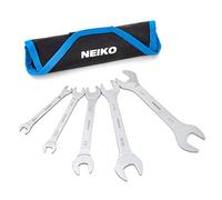 NEIKO 03580A - Juego de llaves SAE superdelgadas, 3-4 mm de grosor, 5 piezas, doble extremo abierto, extensión estándar, perfil delgado