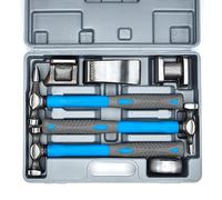 NEIKO 20730A - Juego de martillo y plataforma rodante para reparación de carrocería automática, herramientas de reparación de carrocería automática, martillo de carrocería de 7 piezas, juego de