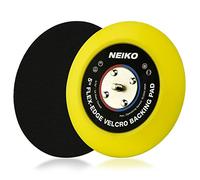 Neiko 30266A Almohadilla de respaldo de 5 pulgadas | Almohadilla de pulido de velcro de velcro | Borde flexible de poliuretano | Placa de lijado DA de 5/16 pulgadas de 24 hilos