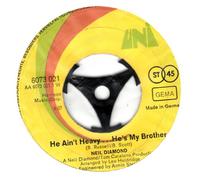 NEIL DIAMOND - NEIL DIAMOND / He Ain´t Heavy ... He´s My Brother / Free Life / ERSATZHÜLLE !!! / UNI # 6073 021 / Deutsche Pressung / 7" Vinyl Single Schallplatte