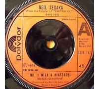 NEIL SEDAKA - NO.1 WITH A HEARTACHE 7 INCH (7" VINYL 45) UK POLYDOR 1976