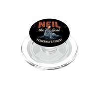 Neil The Seal Tasmania Funny Traffic Cone PopSockets PopGrip para MagSafe
