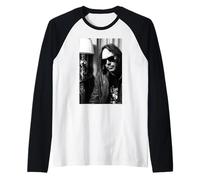 Neil Young Harvest Moon Cantante de AJ Barratt Camiseta Manga Raglan