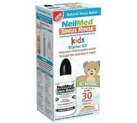 NeilMed Pharmaceuticals - aclaración del sino de niños todo el Kit del arrancador Natural - 30 premezclado paquetes