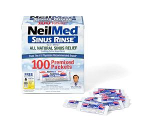 NeilMed Sinus Rinse Kit de enjuague nasal salino, 120 unidades
