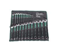 Neilsen Savino CT0985 - Juego de llaves combinadas de inmersión verdes de 25 piezas de 6 mm a 32 mm, con asas sumergidas y cartera, juego de llaves duraderas y versátiles para automoción, bricolaje y