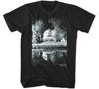 NEIOASVML Amityville Horror Movie Haunted House Lake Reflection Men's T Shirt Good Night