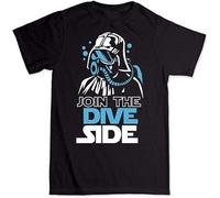 NEIOASVML Join The Dive Dark Side Scuba DIV Ing Underwater T Shirt Camisetas MenWomen Short Sleeve T-Shirt Storm Trooper Tshirts Black