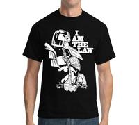 NEIOASVML The Law 2000AD Comic Book Graphic Novel Men's Black T Shirt Mens