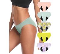Neione Mujer Bragas Menstruales Braguita Bikini para Regla Período Flujo Abundante Ropa Interior Brasileña Niña Pack de 5 Joyance XXS