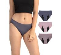 Neione Mujer Bragas Menstruales Braguita Brasileña Bikini Menstrual para Regla Mentruación Período Talla Grande Pack de 3 Senses XXL