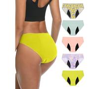 Neione Mujer Bragas Menstruales Braguita Brasileña Bikini Menstrual para Regla Mentruación Período Talla Grande Pack de 5 Romance 3XL