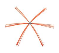 NEIQIUWING 1/2/3/4 piezas de cerdas de repuesto de nailon para deshollinador, cepillo eléctrico de chimenea, kit de bricolaje, cerdas de repuesto flexibles, 30 mm