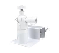 NEIQIUWING 1/2 unidades de soporte para canalón de cámara de seguridad con soporte de panel solar y adaptador de rosca para un montaje fácil