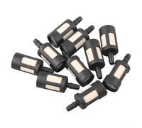NEIQIUWING 10 filtros de combustible generales para herramientas de jardín para motosierra de 1/8 pulgadas ID 1/2 pulgadas OD 1 1/4 pulgadas de longitud, práctico y duradero para máquinas de gasolina