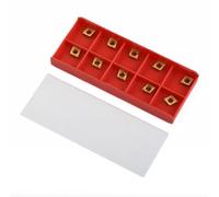 NEIQIUWING 10 piezas CCMT060204-HM YBC251 - Plaquitas de carburo de tungsteno CNC para torno, plaquitas reversibles para herramientas giratorias, de doble cara, fresadoras de avance rápido