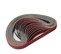 NEIQIUWING 10 Stück/Set 30 mm x 533 mm Aluminiumoxid-Schleifband, Körnung 40-120