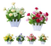 NEIQIUWING 15 x 13 cm flores artificiales de rosas para vallas, decoración del hogar y boda