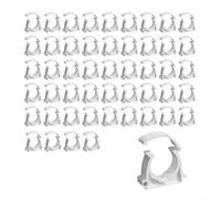 NEIQIUWING 50 clips para tubos de agua y mangueras, color blanco, 20-25 mm (20 mm)