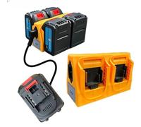 NEIQIUWING Adaptador convertidor de batería para Makita BL1830, BL1840, BL1850, BL1860, BL1815, BL1430, BL1440, BL1450, 130 x 95 mm, color amarillo