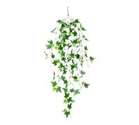 NEIQIUWING Artificial Silk Pothos Hanging Vine Wall Decor Green Leaf Planta