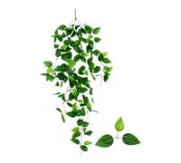 NEIQIUWING Artificial Silk Pothos Hanging Vine Wall Decor Green Leaf Planta