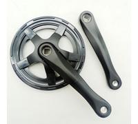 NEIQIUWING Biela plegable de 170 mm, aluminio 6061, 4052 dientes, plato de velocidad única con soporte cuadrado, adecuado para circuitos de velocidad única y sin escalones