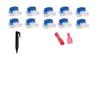 NEIQIUWING Boundary - Kit de cables con 50 pinzas, 10 conectores de cable y 10 terminales rojos para Bosch Indego, Worx LANDROID y Robomow