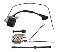 NEIQIUWING Carburador completo con bobina de encendido y líneas de combustible para motosierras modelos 038 MS380, MS381 y 038 AV Super
