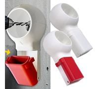 NEIQIUWING Colector de polvo para taladros - Bandeja colectora de polvo con conexión para botella de agua, 157 x 84 mm, plástico, rojo/blanco