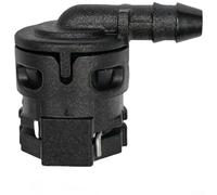 NEIQIUWING Conector de tubo de refrigeración de plástico negro para BMW ID6 NW6, conexión de calefacción duradera construida de forma duradera, flujo óptimo, fácil manejo, aplicación universal (codo)