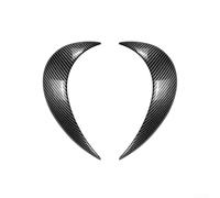 NEIQIUWING Cubierta de ajuste de cejas para modelos Mini F55 F56 F57 2014-2024, borde de faro de material ABS robusto en color negro y textura de carbono (textura de fibra de carbono)