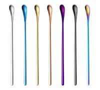 NEIQIUWING Cuchara de acero inoxidable de 19,3 cm para derretir cera y barniz, varilla agitadora para jabón DIY