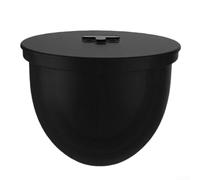 NEIQIUWING Cuenco de silicona para robot de cocina inclinado de 4,5 Qt - Resistente al calor hasta 230 °C, apto para lavavajillas, con tapa, color negro