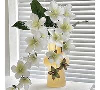 NEIQIUWING Decoración de flores de jasmina de luto artificial impresa en 3D para jardinería