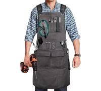 NEIQIUWING Delantal para soldar con múltiples bolsillos, protección contra la contaminación, 1 unidad
