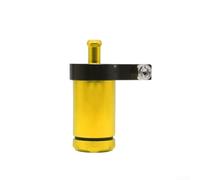 NEIQIUWING Depósito de líquido de frenos de aluminio para motocicleta, depósito de aceite, depósito de embrague hidráulico, scooter para ATV pulido (dorado)