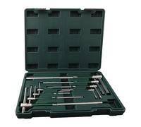 NEIQIUWING Destornillador Torx de 2/2,5/3/3,5/4/4,5/5/6/8/10 mm, llave hexagonal en forma de T, llave inglesa cromada, herramienta manual en forma de T, llave de tubo en T extendida