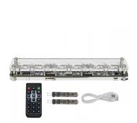 NEIQIUWING DIY IN-14 Reloj Nixie sin tubos luminosos, mando a distancia, despertador digital USB para iluminación LED