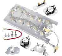 NEIQIUWING Elemento calefactor para secadora W11344457 para Bravos XL Duet con termostato para fusible
