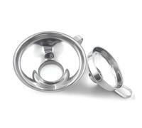 NEIQIUWING Embudo de acero inoxidable para tarros de conservas, borde ancho, apto para lavavajillas, 130 mm o 180 mm