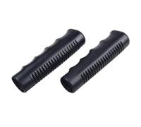 NEIQIUWING Empuñaduras de goma para carretillas, tubos redondos, color negro