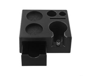 NEIQIUWING Espresso Tamping Station - Organizador 7 en 1 para prensador de 51/54/58 mm, distribuidor y portafiltros, caja de almacenamiento compacta de plástico para accesorios de cafetera, color
