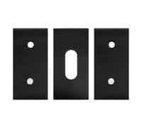 NEIQIUWING Esterilla protectora para estufa de gas, 5 agujeros, resistente al calor hasta 570 °C, para Samsung Kochfeld Cover Fácil de limpiar, negro, juego de 3