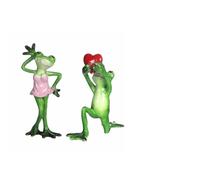 NEIQIUWING Figura de rana Marry Me hecha de resina ecológica pintada a mano, 8 x 6 x 17 cm, color verde, decoración de San Valentín para el hogar, oficina o baño