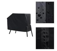 NEIQIUWING Funda para barbacoa de tejido Oxfürd 210D, resistente al viento y a la intemperie, para barbacoas de hasta 111,8 x 61 x 76,2 cm, color negro